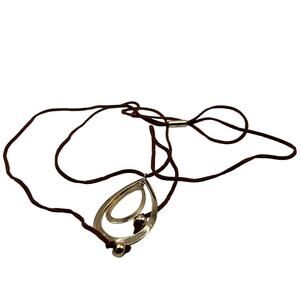 faux suede western necklace with pendant